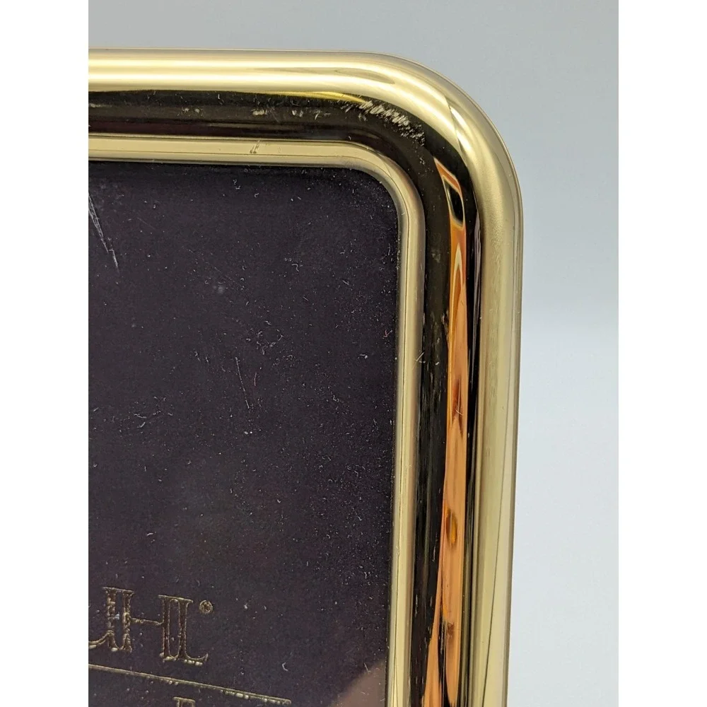Larson‎ Juhl Solid Brass 5x7 Picture Frames Set Bifold + Stand Vintage